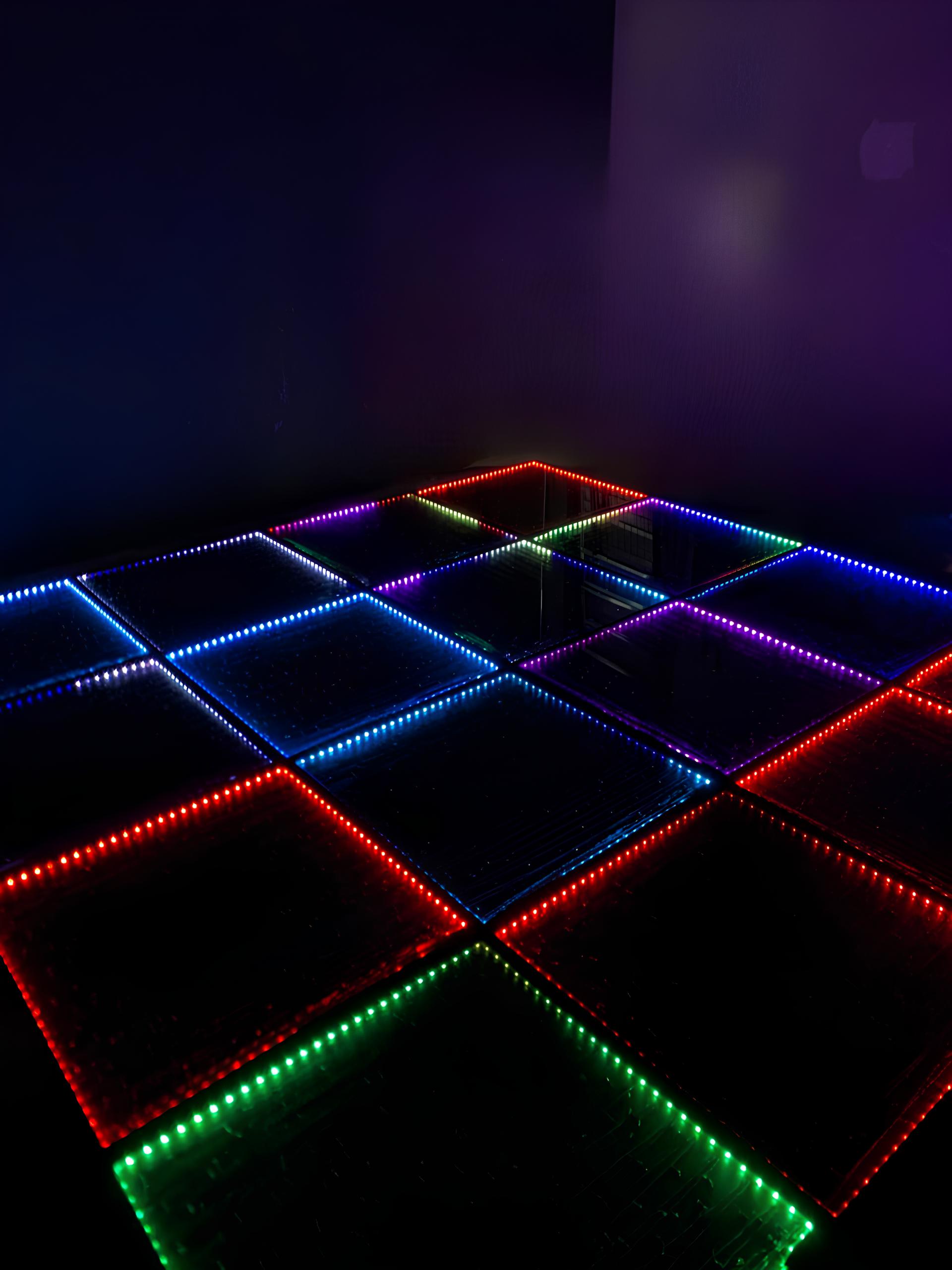 Pista Paris com iluminação LED para eventos